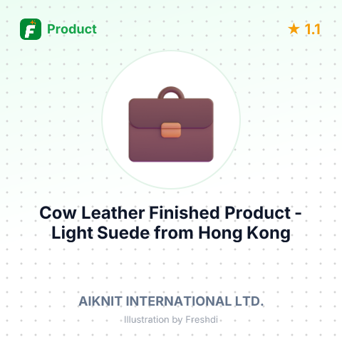 Cow Leather Finished Product - Light Suede – summary card, no photo uploaded yet