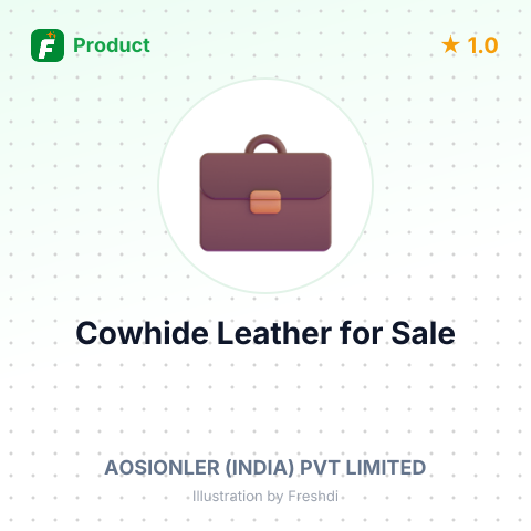Cowhide Leather, Non-Tanned – summary card, no photo uploaded yet