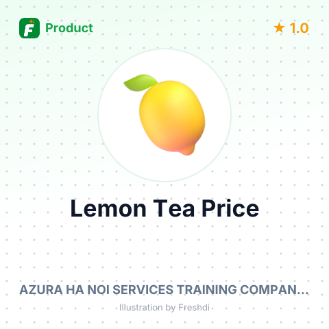 Cozy Icetea Lemon Tea – summary card, no photo uploaded yet