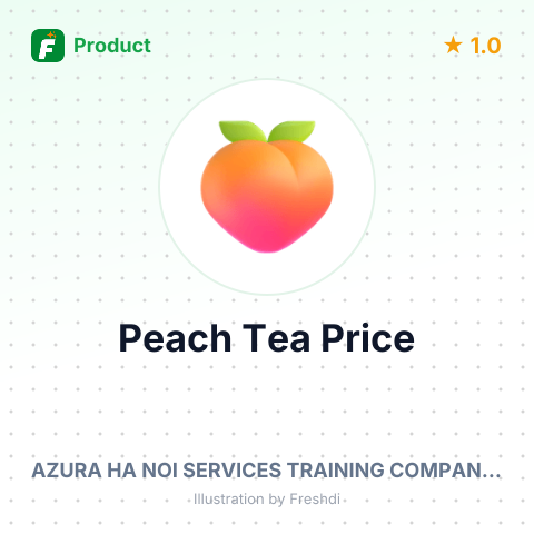 Cozy Icetea Peach Tea – summary card, no photo uploaded yet