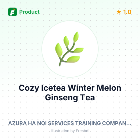 Cozy Icetea Winter Melon Ginseng Tea – summary card, no photo uploaded yet