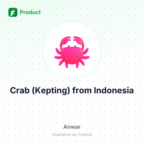 Crab (Kepting) – summary card, no photo uploaded yet