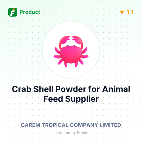 Crab Shell Powder for Animal Feed – summary card, no photo uploaded yet