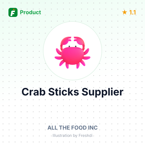 Crab Sticks – summary card, no photo uploaded yet