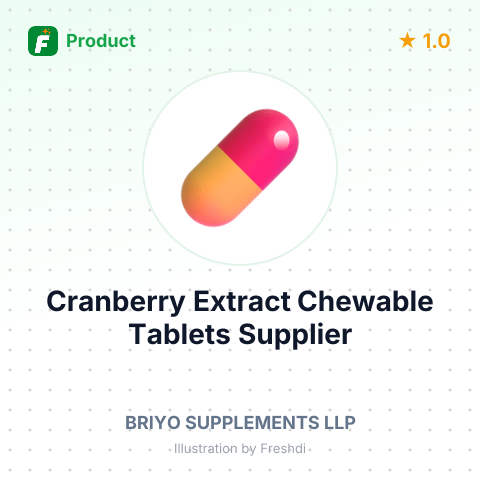 Cranberry Extract Chewable Tablets – summary card, no photo uploaded yet