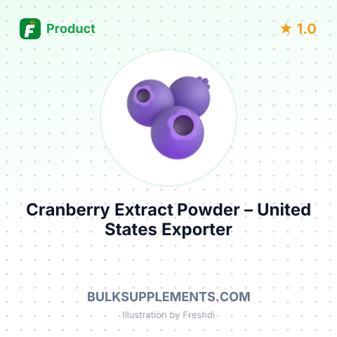 Cranberry Extract Powder – summary card, no photo uploaded yet