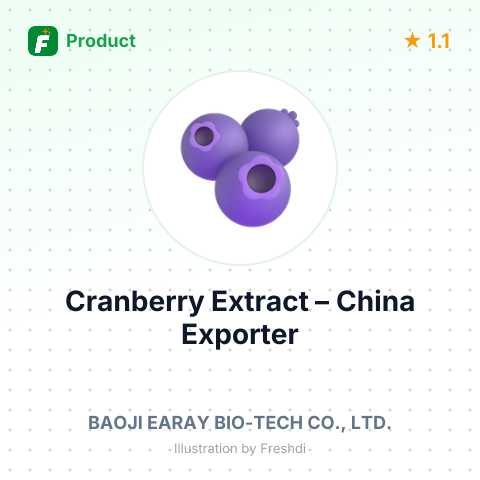 Cranberry Extract – summary card, no photo uploaded yet