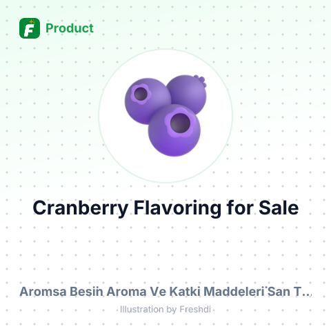 Cranberry Flavoring for Food Industry – summary card, no photo uploaded yet