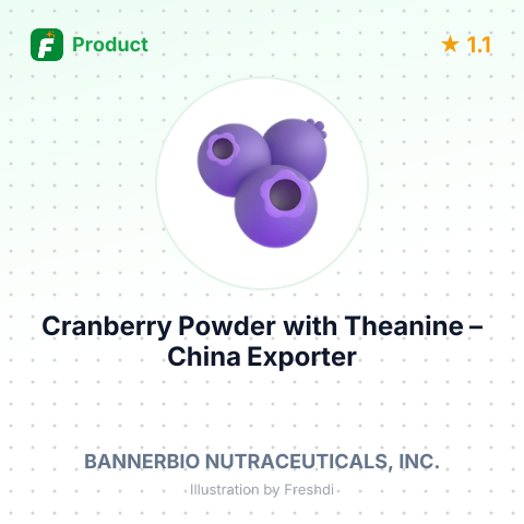 Cranberry Powder with Theanine – summary card, no photo uploaded yet
