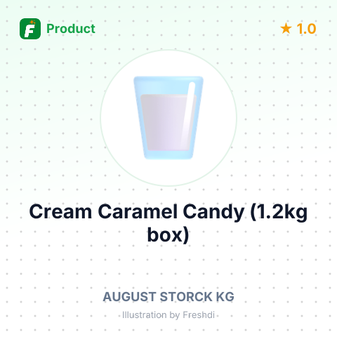 Cream Caramel Candy (1.2kg box) – summary card, no photo uploaded yet