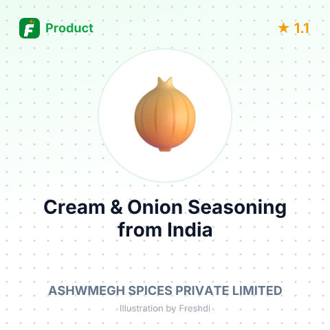 Cream & Onion Seasoning – summary card, no photo uploaded yet