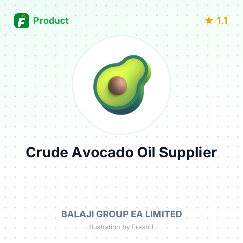 Crude Avocado Oil – summary card, no photo uploaded yet
