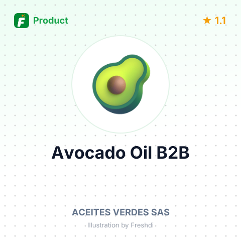 Crude Avocado Oil – summary card, no photo uploaded yet