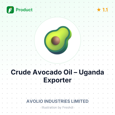 Crude Avocado Oil – summary card, no photo uploaded yet