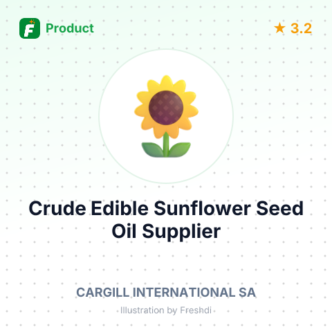 Crude Edible Sunflower Seed Oil – summary card, no photo uploaded yet
