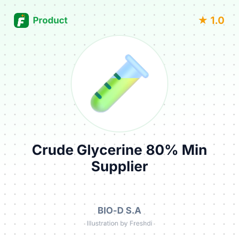 Crude Glycerine 80% Min – summary card, no photo uploaded yet