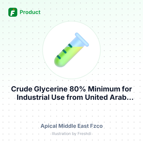 Crude Glycerine 80% Minimum for Industrial Use – summary card, no photo uploaded yet