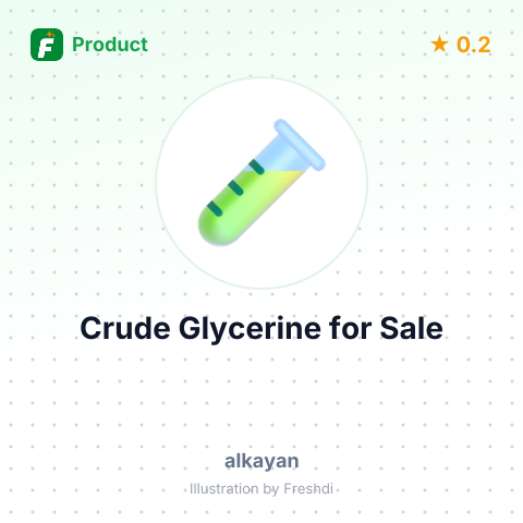 Crude Glycerine – summary card, no photo uploaded yet