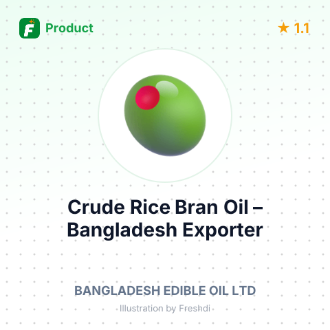 Crude Rice Bran Oil – summary card, no photo uploaded yet
