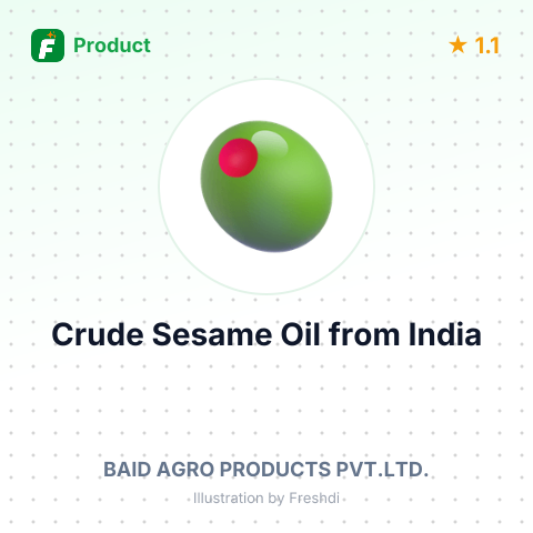 Crude Sesame Oil – summary card, no photo uploaded yet