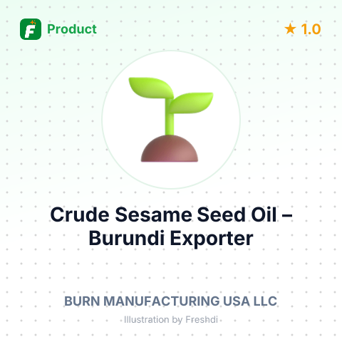 Crude Sesame Seed Oil – summary card, no photo uploaded yet