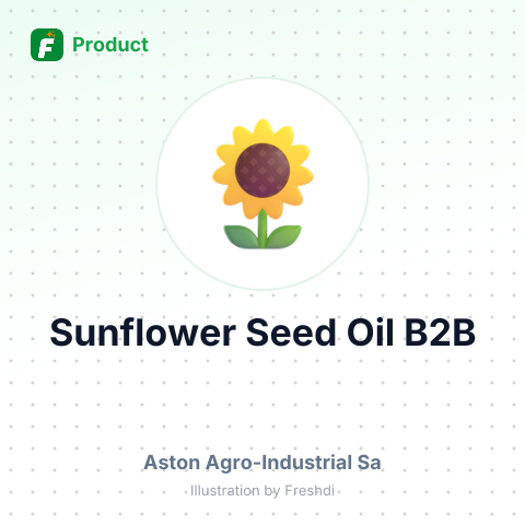 Crude Sunflower Seed Oil of Edible Grade in Bulk – summary card, no photo uploaded yet