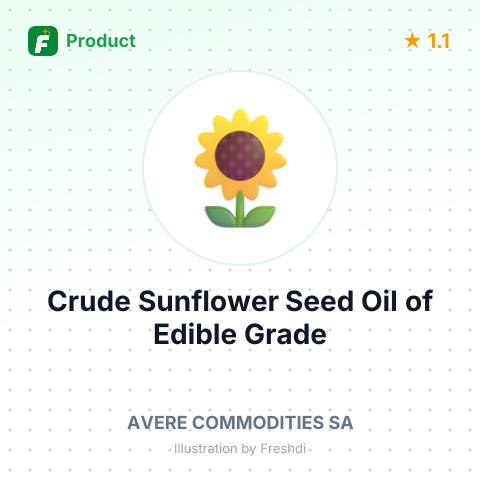 Crude Sunflower Seed Oil of Edible Grade – summary card, no photo uploaded yet