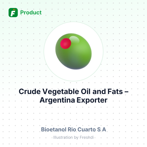 Crude Vegetable Oil and Fats – summary card, no photo uploaded yet