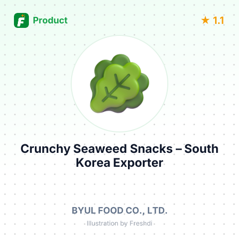 Crunchy Seaweed Snacks – summary card, no photo uploaded yet