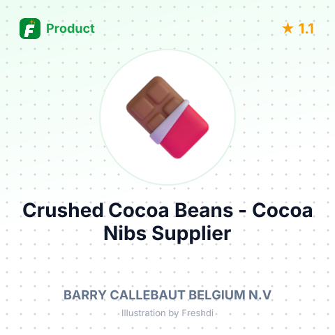 Crushed Cocoa Beans - Cocoa Nibs – summary card, no photo uploaded yet