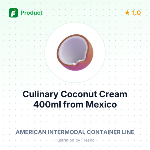 Culinary Coconut Cream 400ml – summary card, no photo uploaded yet