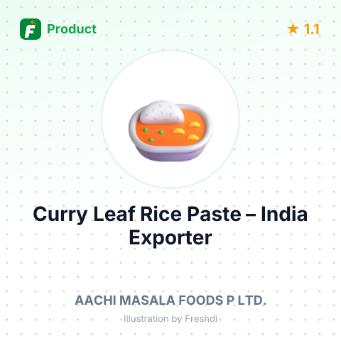 Curry Leaf Rice Paste – summary card, no photo uploaded yet