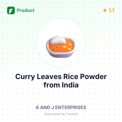 Curry Leaves Rice Powder – summary card, no photo uploaded yet