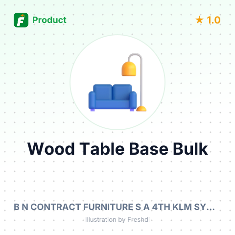 Custom Made Beech Wood Table Base – summary card, no photo uploaded yet