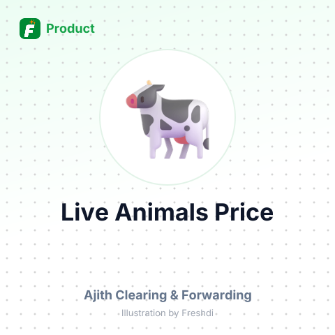 Customs Valuation Live Animals – summary card, no photo uploaded yet