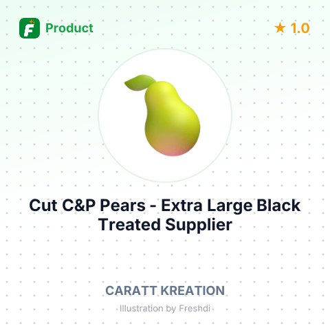 Cut C&P Pears - Extra Large Black Treated – summary card, no photo uploaded yet