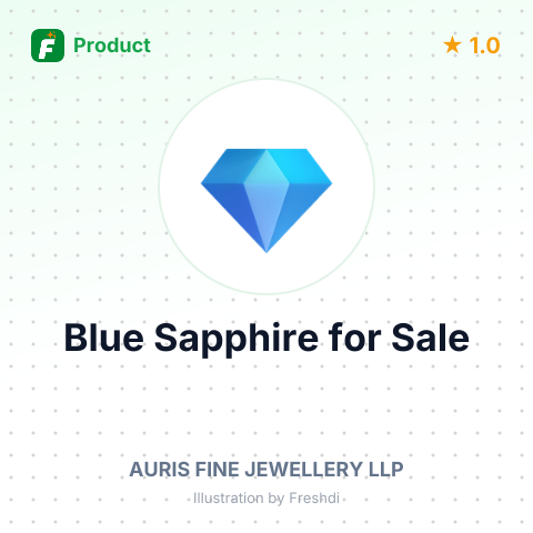Cut & Polished Blue Sapphire Pear – summary card, no photo uploaded yet