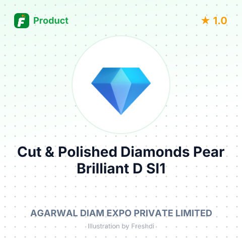 Cut & Polished Diamonds Pear Brilliant D SI1 – summary card, no photo uploaded yet