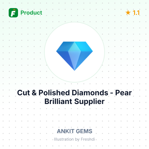Cut & Polished Diamonds - Pear Brilliant – summary card, no photo uploaded yet
