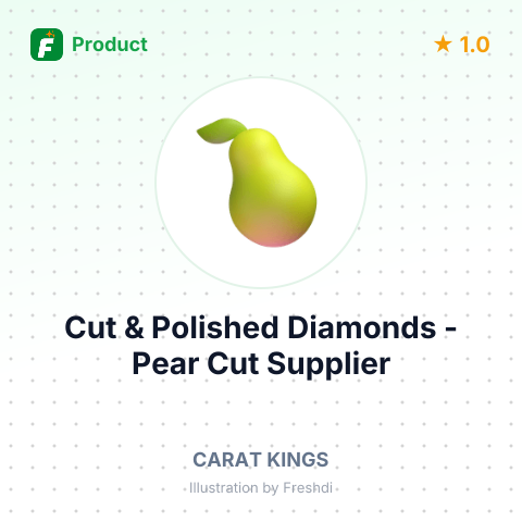 Cut & Polished Diamonds - Pear Cut – summary card, no photo uploaded yet