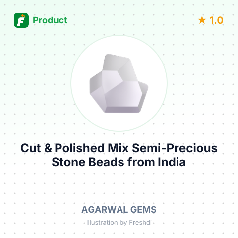 Cut & Polished Mix Semi-Precious Stone Beads – summary card, no photo uploaded yet