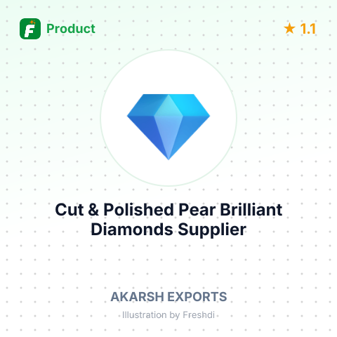 Cut & Polished Pear Brilliant Diamonds – summary card, no photo uploaded yet