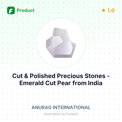 Cut & Polished Precious Stones - Emerald Cut Pear – summary card, no photo uploaded yet
