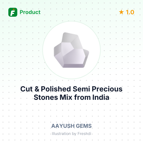 Cut & Polished Semi Precious Stones Mix – summary card, no photo uploaded yet