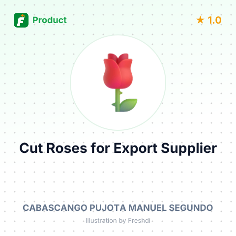 Cut Roses for Export – summary card, no photo uploaded yet