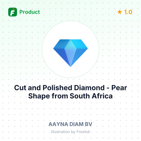 Cut and Polished Diamond - Pear Shape – summary card, no photo uploaded yet