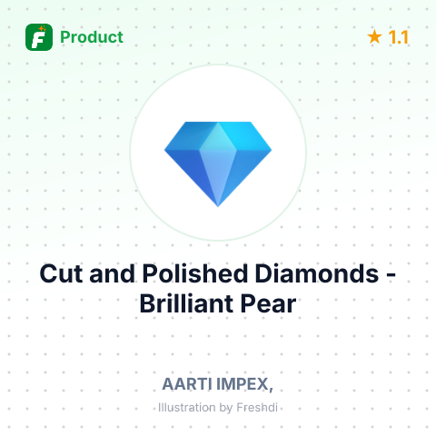 Cut and Polished Diamonds - Brilliant Pear – summary card, no photo uploaded yet