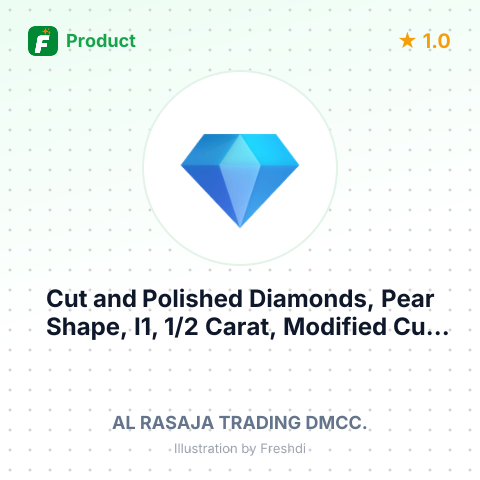 Cut and Polished Diamonds, Pear Shape, I1, 1/2 Carat, Modified Cut – summary card, no photo uploaded yet