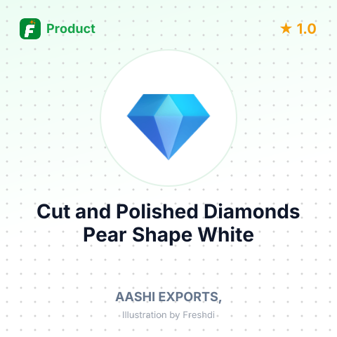 Cut and Polished Diamonds Pear Shape White – summary card, no photo uploaded yet