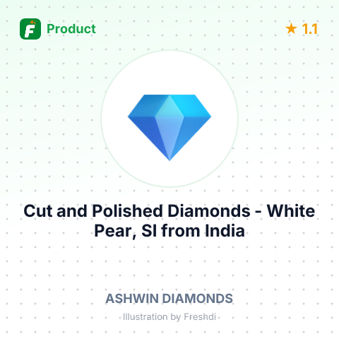 Cut and Polished Diamonds - White Pear, SI – summary card, no photo uploaded yet